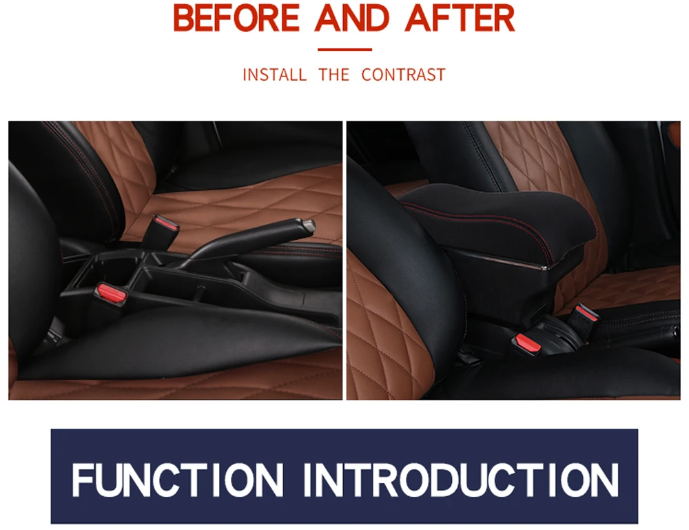 For Suzuki Vitara Armrest Box Universal Car Central Armrest Storage Box cup holder ashtray modification accessories