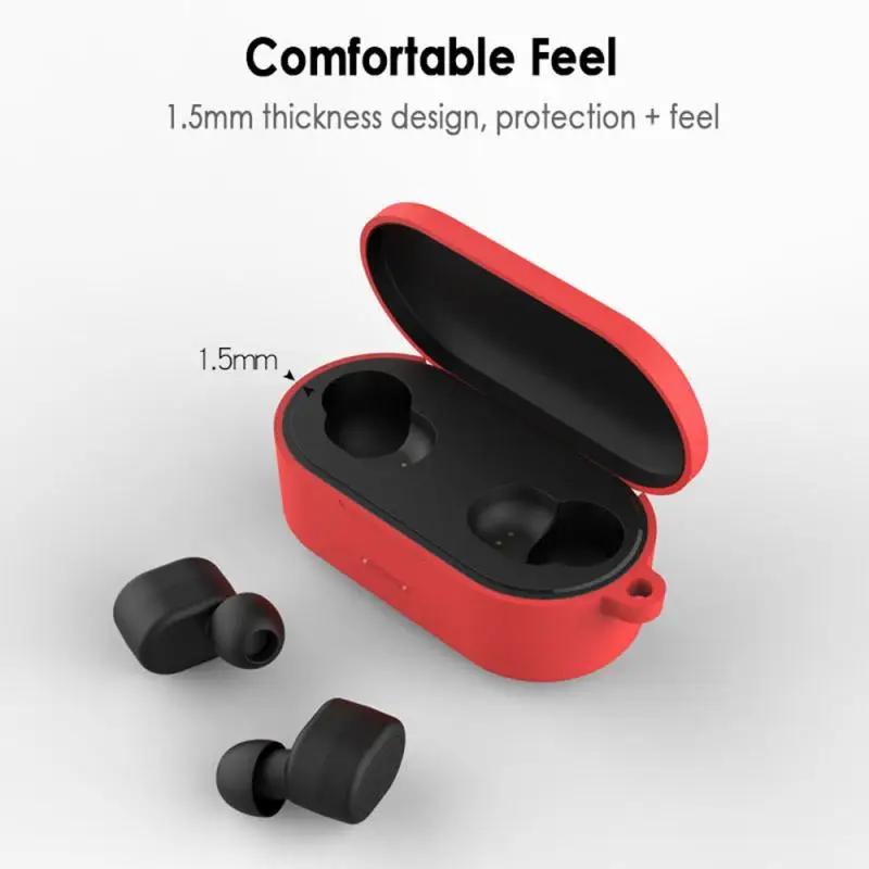 Bluetooth V5.0 гарнитура чехол подходит для QCY T1S/QS2 Bluetooth гарнитура чехол наушники силиконовый чехол Аксессуары для наушников