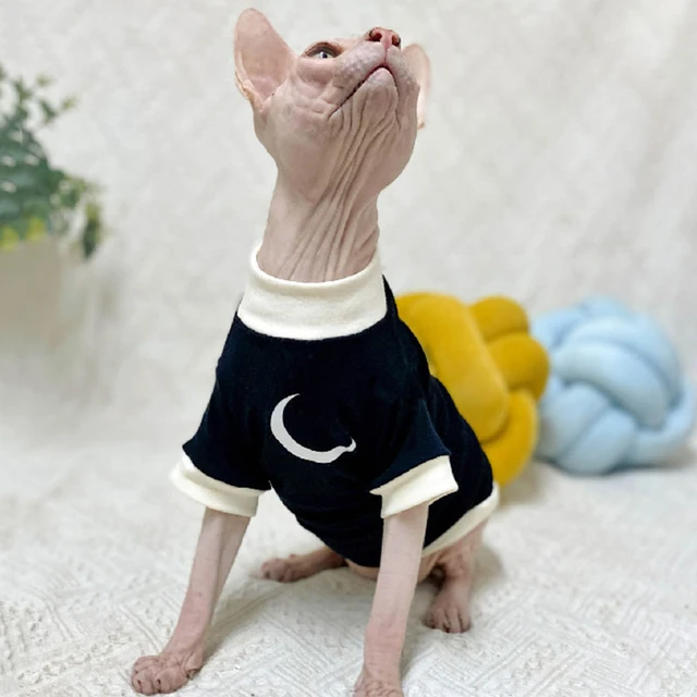 Chic Sphynx Cat Spring Summer Wearing Cat Apparel Kitten Jumper Hairless Cat  Outfits Coat Kitty Luxury Cat Clothes - Cat Coats & Jackets - AliExpress