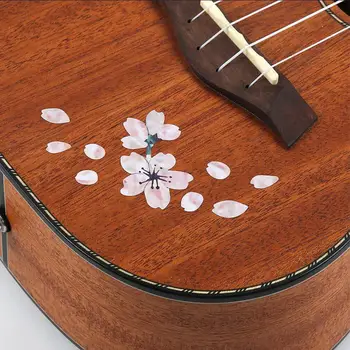 

Cherry Blossom Floral Self Adhesive Ukulele Guitar Sticker Bass Kalimba Guitar Cute Decals Accessories
