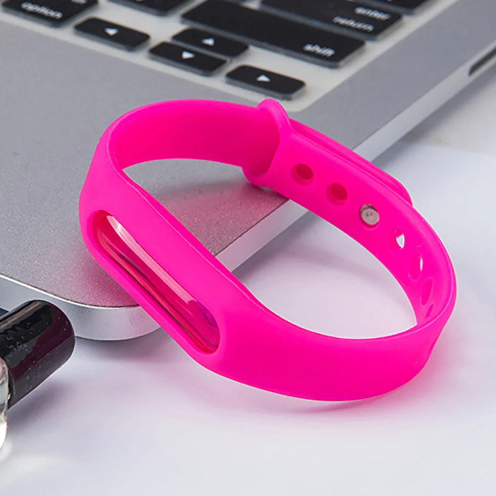Комаров убийца Wristband Силикона летние натуральной цитронеллой Противомоскитный браслет для детей для уничтожения насекомых