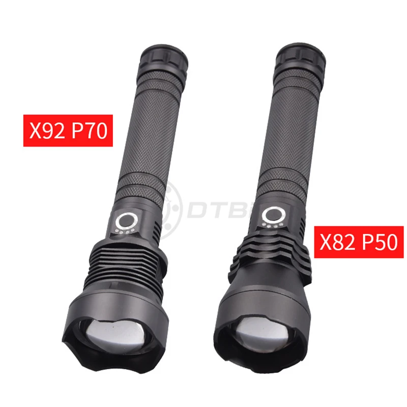 P70P50 High Power High Light Aluminum Alloy USB Charged LED Flashlight Optimum Outdoor Camping Flashlight