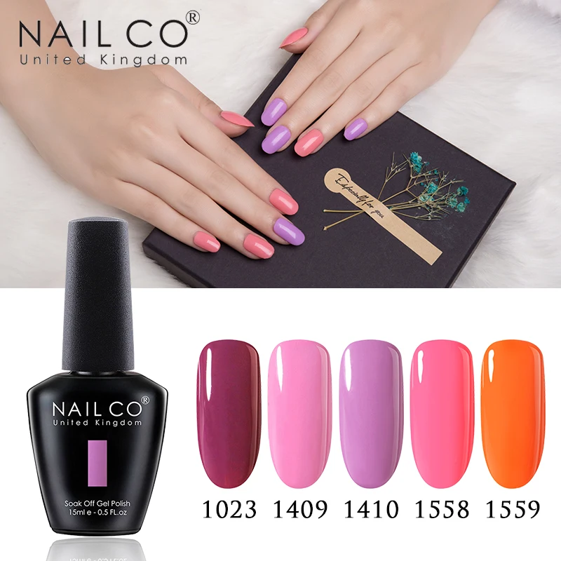 NAILCO УФ светодиодный Гель-лак для ногтей smalto Полупостоянный unghie живопись гель лак Manicura permanente замочить от ногтей Гель-лак художественный