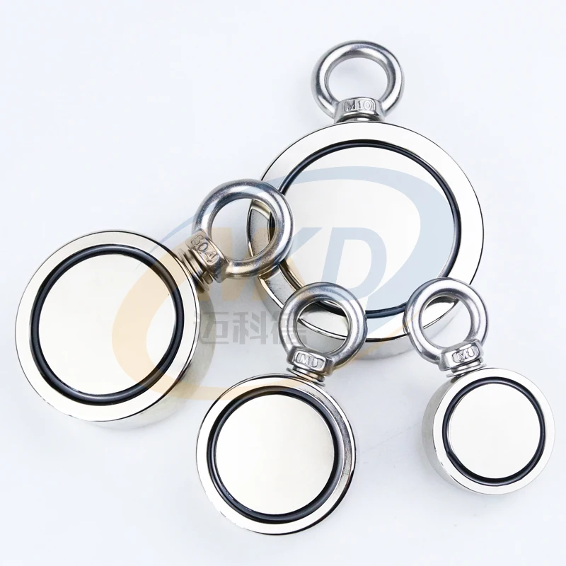 

MIKEDE Super Strong Neodymium Fishing Magnets, 360 LBS(163 KG) 1.89"(48mm) for Retrieving in River and Magnetic Fishing