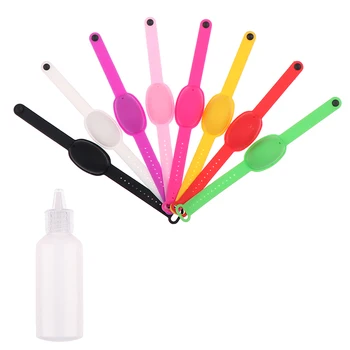 

Silicone Bracelet Wristband Hand Soap Dispenser Band Squeeze Bottle Care Watch Disinfect Wristband Hand Sanitizer Hot