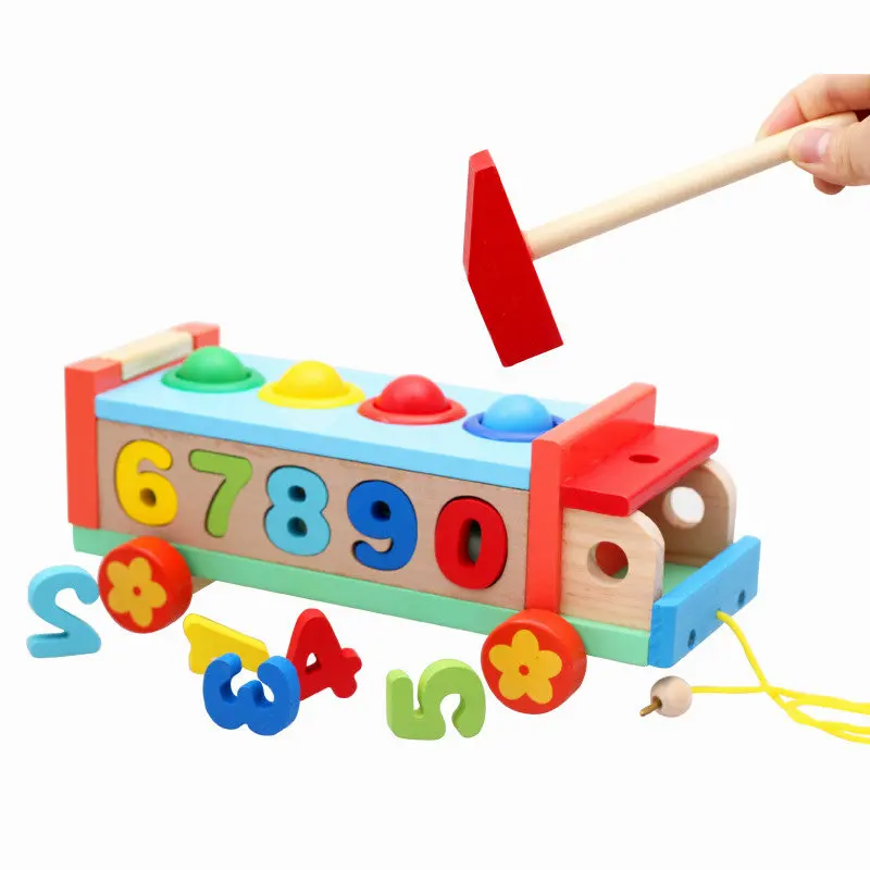 Бесплатная доставка детская сборка деревянный цифровой блок ДЕТОНАЦИОННЫЕ