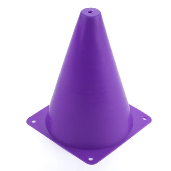 

10pcs Road Pile Thicker Easy Storage Training Equipment With Hole Outdoor Barrier Bucket Traffic Cone Basketball Solid Football