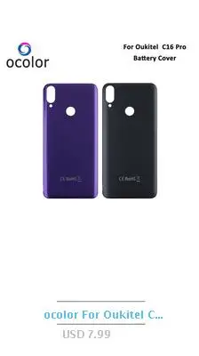 Ocolor для Oukitel C16 Pro аккумулятор 2600 мАч сменный аксессуар Аккумуляторы для Oukitel C16 Pro резервная батарея большой емкости