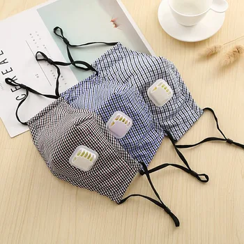 

1 PC Adult Cotton Insert Filter Mask With Breathing Valve Anti-Fog Dustproof Facial Cover Face Mask Dropship (Free 1 Filter)