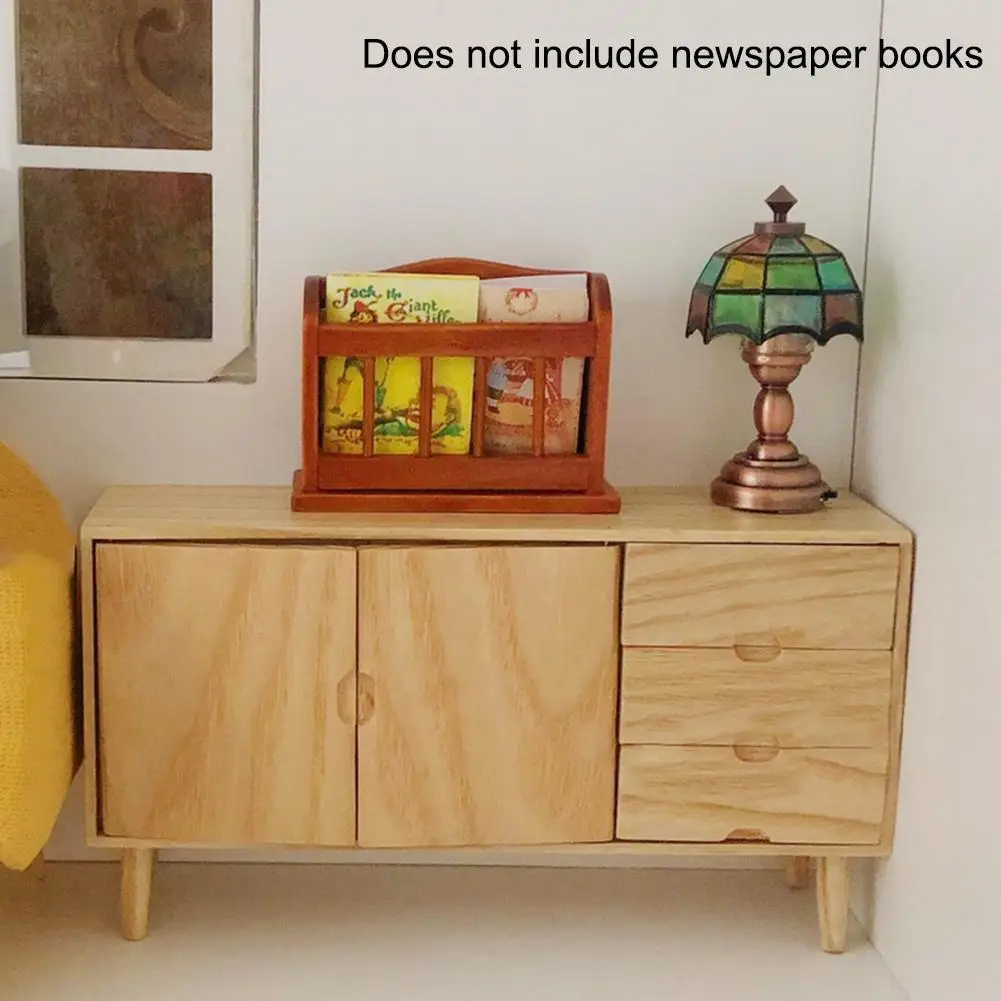 Деревянный DIY 1:12 мебель книжная полка детская игрушка миниатюрный стул миниатюрный кукольный домик мебель аксессуары