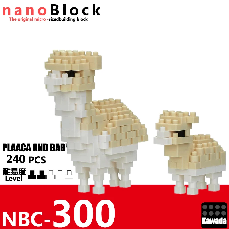 Новые NANOBLOCK Альпака и детские строительные блоки NANOBLOCK нано NBC-300