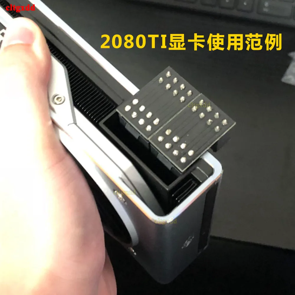 Cltgxdd ATX 5pin/8pin Männlichen 180 Grad Abgewinkelt zu 6pin/8Pin Weibliche Power Adapter DIY für Desktops Grafiken karte – Detail 2