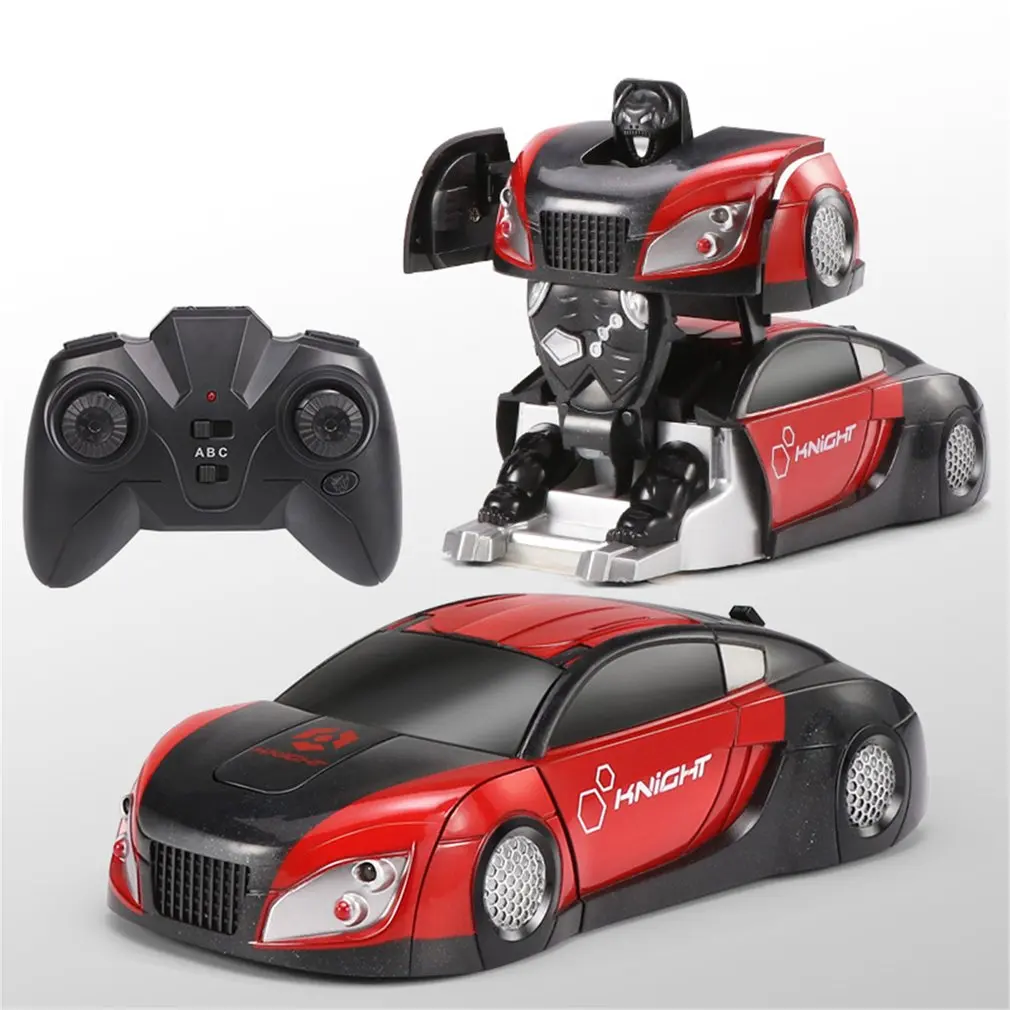 JJR/C Q8 Transformer Deformed Wall Climbing Car Deformation Robot RC Toys with 360'Light Rotate Remote Control for Kids Gift