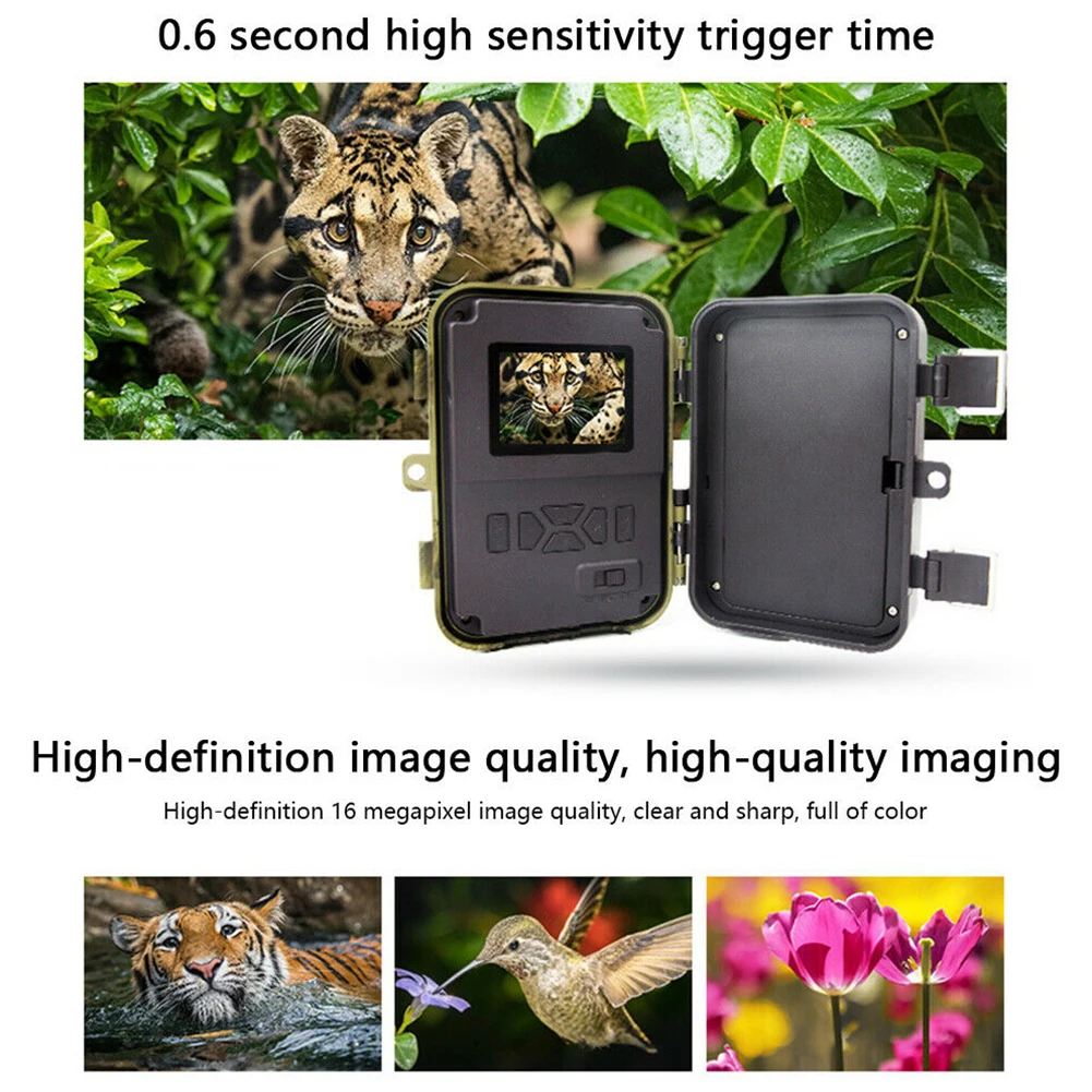 16MP 1080P ABS дикий Открытый ночного видения охотничья камера Скаутинг видео ловушка Trail инфракрасное Отслеживание Водонепроницаемый животное фото HD