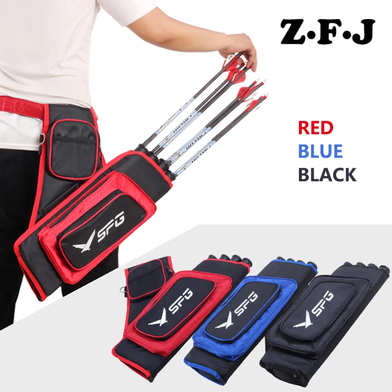 

1pcs Large Capacity Outdoor Hunting Back Arrow Quiver Archery Arrow Holder Belt Bag Arrows Quiver Single/Shoulder Arrow Bag