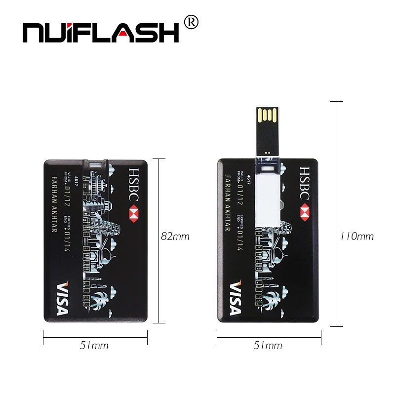 Карта кредитного банка карта памяти HSBC MasterCard Bradesco флеш накопитель usb 8 ГБ 16 USB 32 Гб