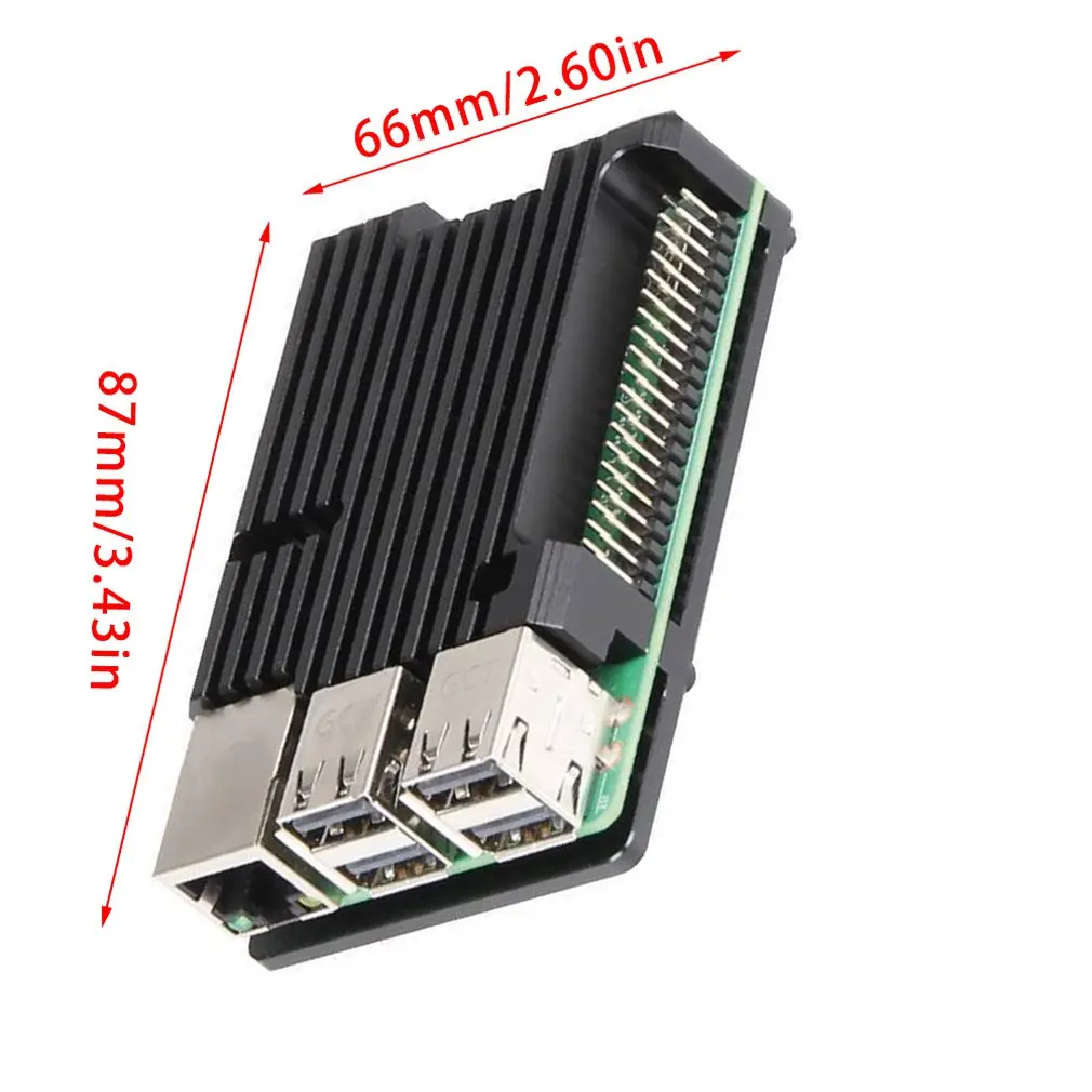 Raspberry Pi 3B+ 3B безвентиляторный алюминиевый корпус радиатор металлический панцири с ЧПУ защитный чехол