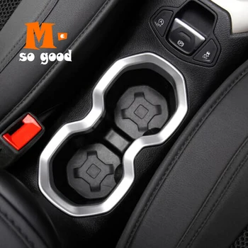 

2015 2016 2017 for Jeep Renegade ABS Chrome Car Front Water Cup Frame Decoration Cover Trim Shell Car Exterior Accessories