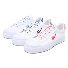 Парусиновая обувь для прогулок с воином; классические мужские и женские туфли для скейтбординга; нескользящие резиновые кроссовки; спортивная обувь; WXY-A319G