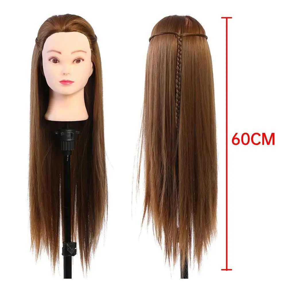 Kapper Praktijk Mannequin Model Met 60Cm Kapsalon Styling Training Pruik Pop Dummy Hoofd Voor Vlechten Tete De Cabeza