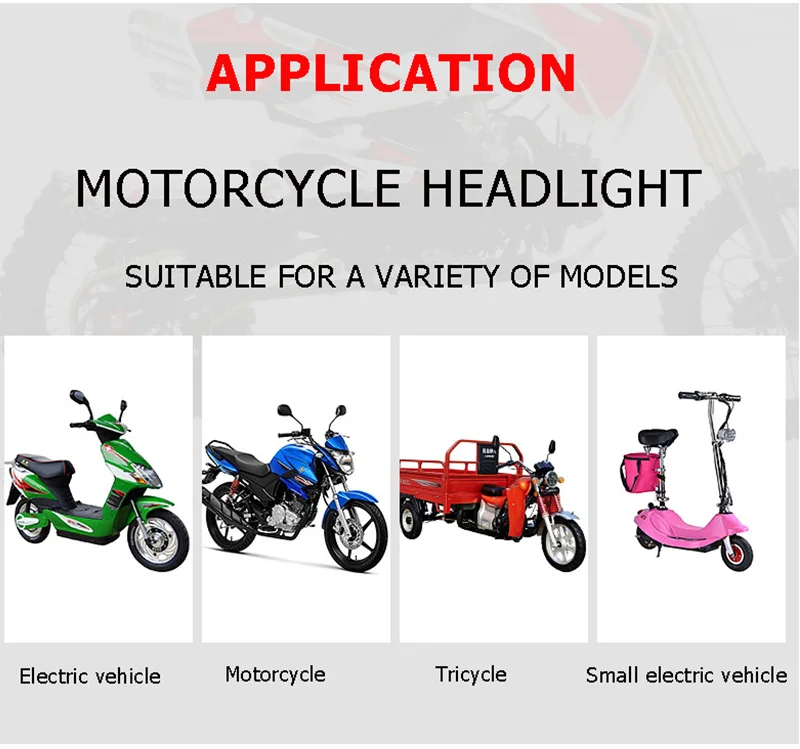 Headlight Led Motorcycle X2 20W Bulbs Headlights Spotlights Fog Light for Motorbike scooter Bicycle 12V Moto Light Driving Lamp