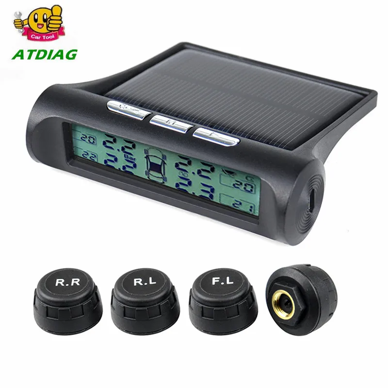 Система контроля давления в шинах TPMS на солнечной батарее с USB зарядкой система