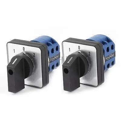 

AC 690V 20A 8 Terminals 3 Positions Rotary Cam Changeover Switch 2 Pcs