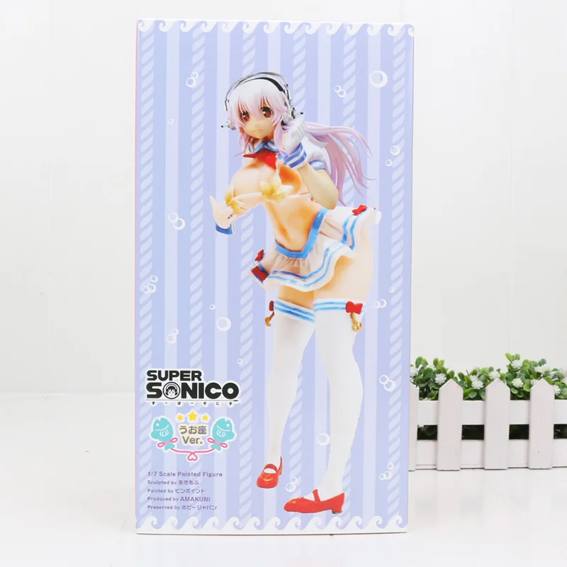 22 см Аниме Супер Sonico фигурка Супер Sonico T. M. Revolution Hot Limited ver. Девушка ПВХ фигурка модель игрушки - Цвет: 3 in box