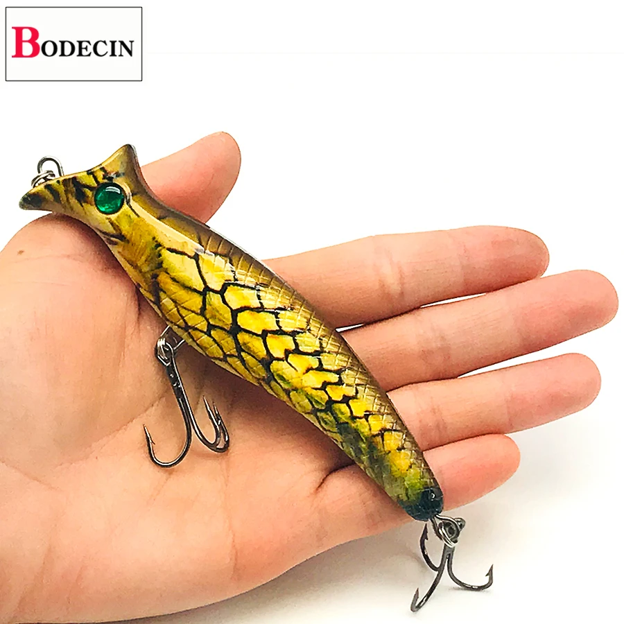 C5 Поппер Для рыболовной приманки, воблеры Jerkbait Swimbait Щука искусственная/поддельная/большая приманка воблеры для троллинга/Щука жесткая приманка - Цвет: C5