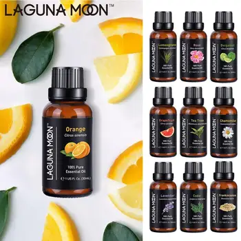 

Lagunamoon Pure Essential Oil 30ML 1OZ Tea Tree Massage Humidifier Vanilla Lemon Peppermint Grapefruit Oil Ship From US