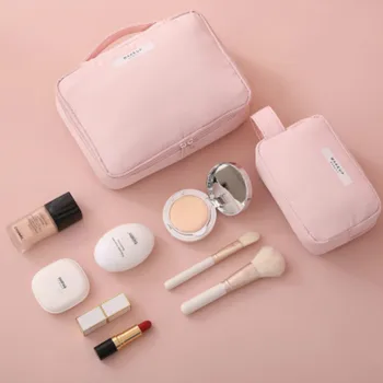 

Make Up Storage Bag Double Layer Travel Bag Waterproof Dustproof Portable Finisher Desktop Object Organizer Store Container