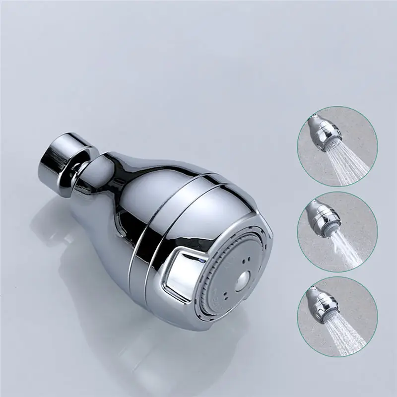 Белый Wall-Mount Лейка для душа из АБС с распылителем фиксированная насадка для душа Дождь Ванная, насадка для душа Насадки для душа из трех регулировки скорости#3J26 - Цвет: Белый