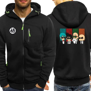 

Autumn 2019 New Cartoon Mens Hoodies Dragon Ball Sweatshirts Hip Hop Long Sleeve Casual Jackets Zipper Coat Sportswear Hoody