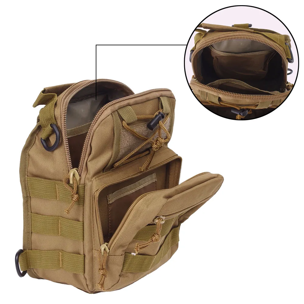 Тактическая Сумка Военная Molle пакет рыболовные походные рюкзаки охотничьи сумки спортивный нагрудный слинг рюкзак на плечо альпинистский рюкзак