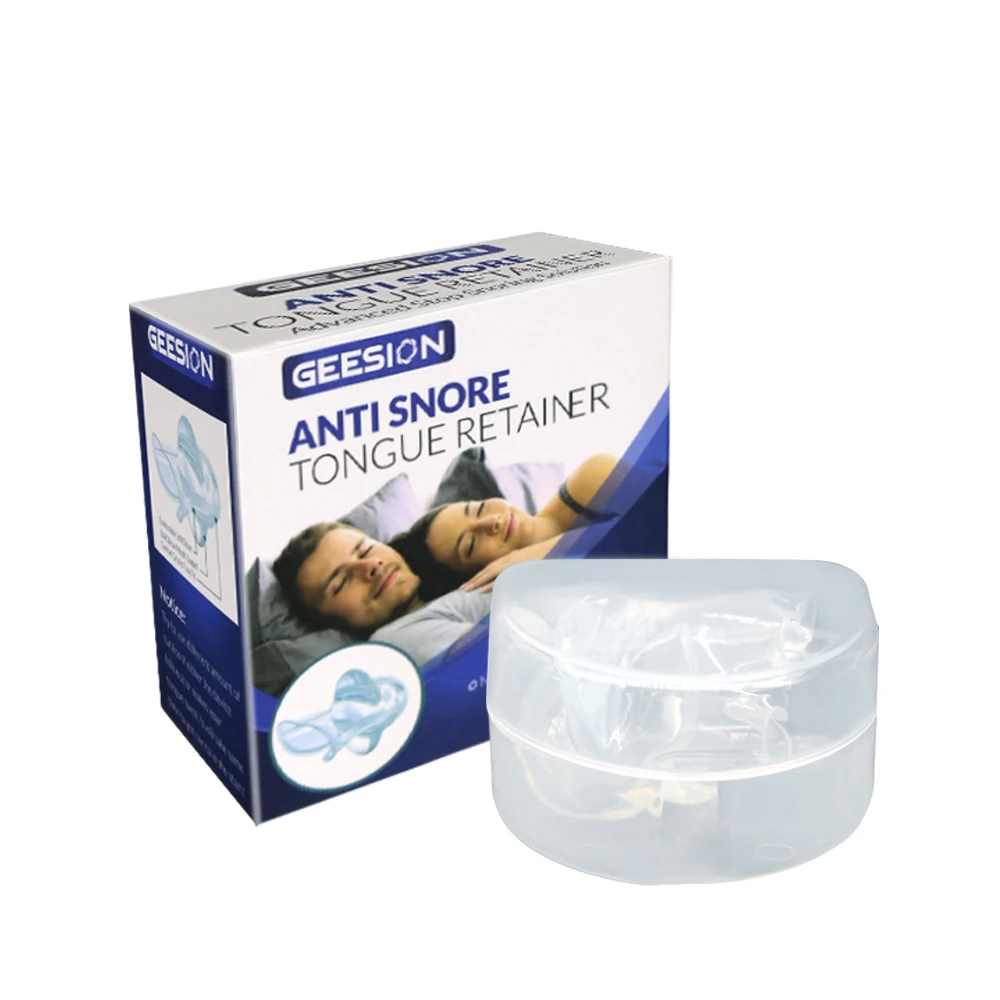 1pcs/1box Silicone Anti Snoring Tongue Retaining Device Sleep Better Breathing Night Guard Aid Health Care  Anti-snore Solution 6