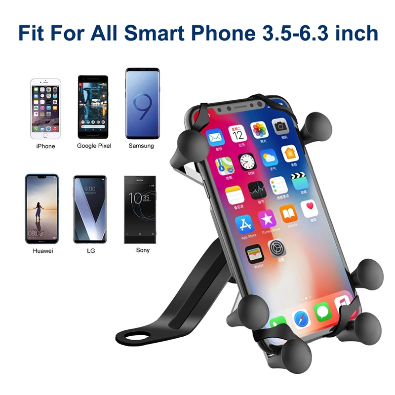 XMXCZKJ X Grip Mount Мотоциклетный держатель Заднее зеркало заднего вида для мотоцикла