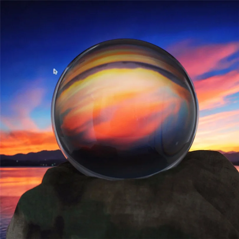 Хрустальный шар из кварцевого стекла прозрачный шар фэн-шуй чистый цвет волшебное натуральное украшение из стеклянных шариков Аксессуары для фотографии