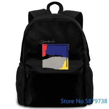

New Genesis ABACAB Album Rock Band White To Leisure women men backpack laptop travel school adult student
