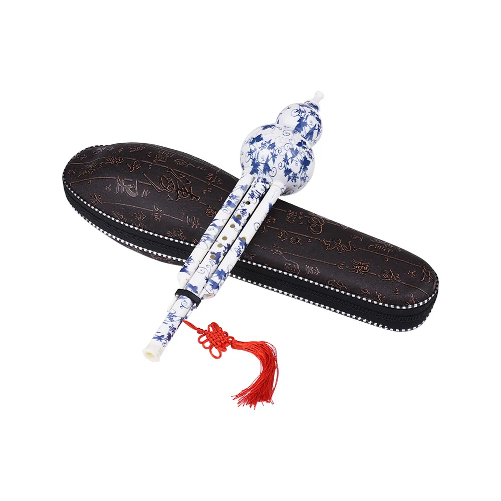 C Key Hulusi Cucurbit Flute Bottle Gourd Китайский традиционный инструмент с китайским узлом чехол