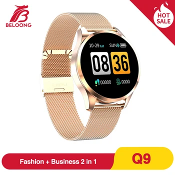 

Hot Sale BELOONG Q9 Smart Watch Men Waterproof HR Sensor Blood Pressure Monitor Fashion Fitness Tracker Smartwatch VS Q8 Q20