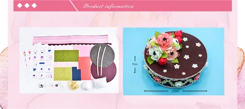 DIY simulation cake Learning Education toys kids craft toys DIY storage box home decoration Christmas birthday gifts