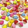 15MM 50pcs Mix Color Ice-cream Flatback Plastic Buttons DIY Scrapbooking Children's Garment Sewing Accessories PT192 1