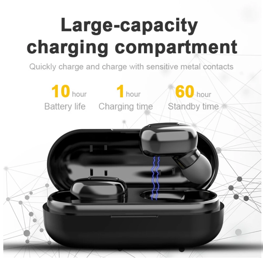 2020 WS L13 TWS Bluetooth 5 0 Earphones 2200mAh Charging Box Wireless Headphone 9D Stereo Sports Waterproof Earbuds Headsets Wit