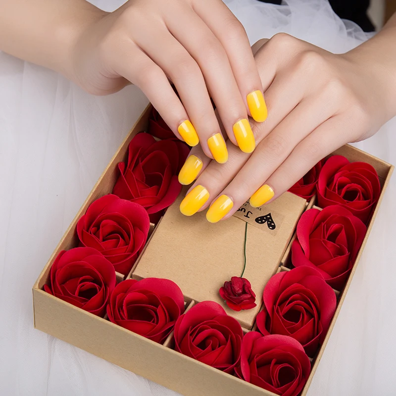 Arte Clavo ногти впитывают сладкие карамельные цвета 15 мл светодиодный Гель-лак Желтый Синий лак Перманентный DIY Дизайн ногтей маникюр украшение