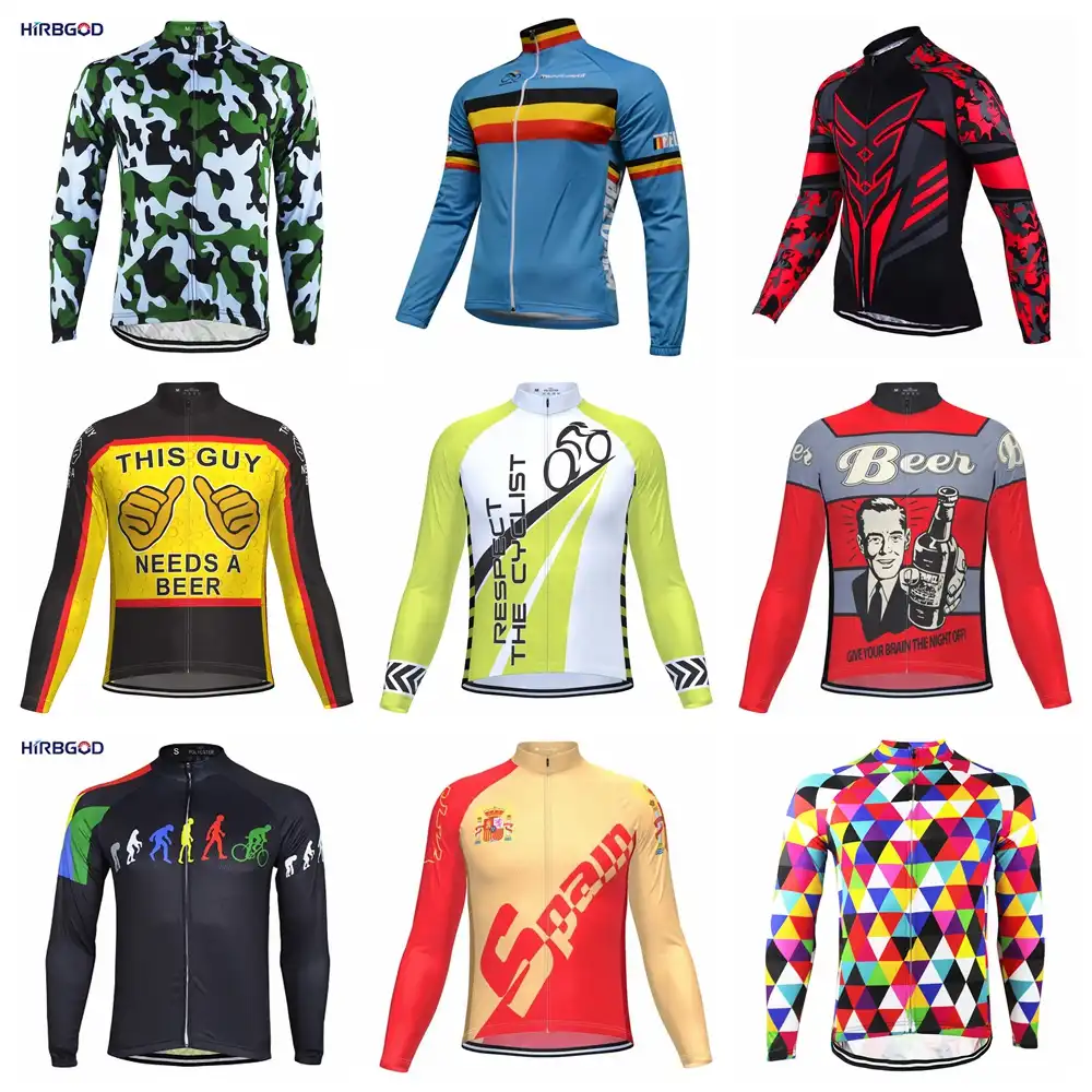 mens long sleeve bike jersey