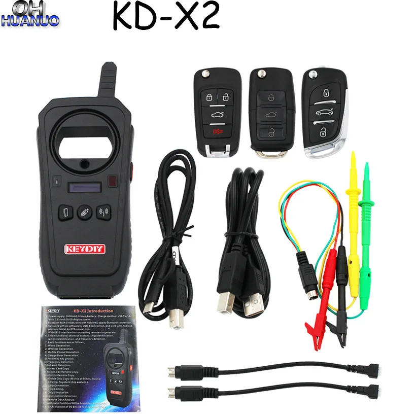Удаленное устройство для разблокировки ключей DIY KD-X2 и устройство клонирования генератора-транспондера с 96 бит 48 функцией копирования транспондера без жетонов