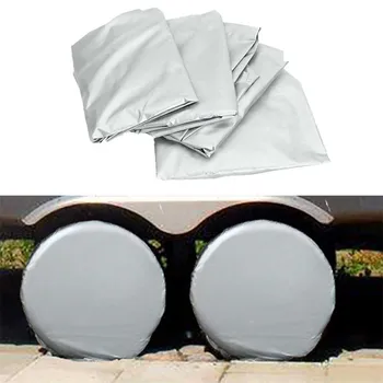 

4Pcs Spare Car Tire Wheel Cover Protector Case Dustproof Vehicles Camper Car Truck RV Tire Wheel Covers Car Protect Accessories