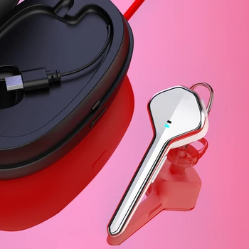

New Wireless Handsfree Bluetooth Headset Business Earphone With Mic with charger Active noise cancelling for iPhone Xiaomi VIVO