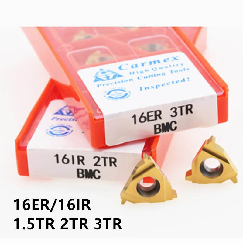 

16ER 16IR 1.5TR 2TR 3TR BMC Carmex CNC Threaded Carbide Inserts Lathe Blade Tool