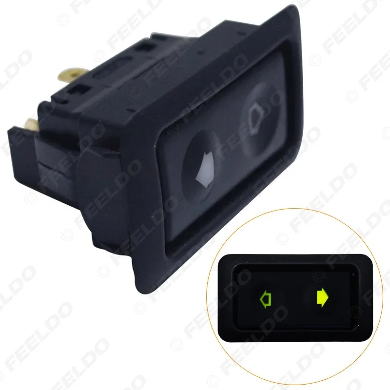 6Pin 12V 24V 10A-30A автомобильный универсальный Электрический переключатель окна стеклоподъемник зеленый свет